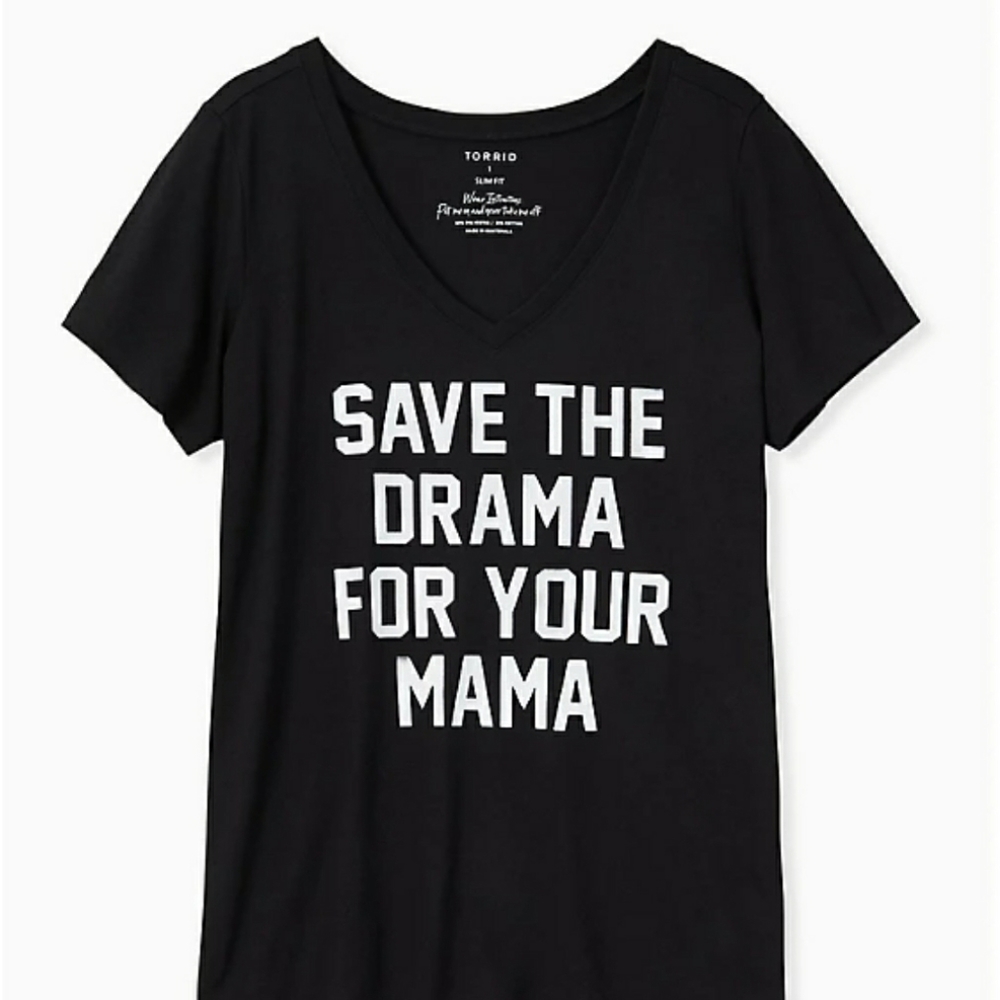 NWT Torrid Save the Drama Tee